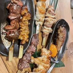 当店自慢！会津地鶏の炭火やきとりの写真