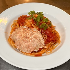 ワタリガニのトマトソース