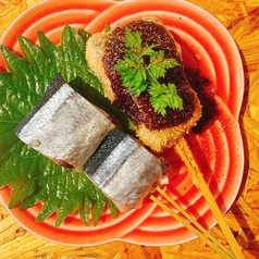 秋刀魚串カツ　山椒バルサミコ（２本）