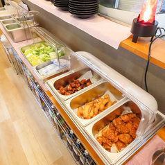 枝豆・鶏の唐揚げ・手羽唐・とり天・ポテトフライ・厚焼き玉子・お漬物・シャーベット etc..