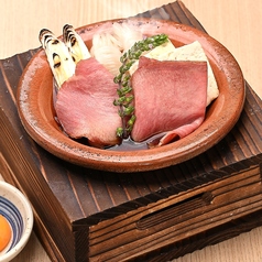 低温調理の牛たんすき焼き