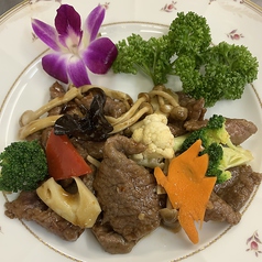 牛肉のオイスターソース炒め