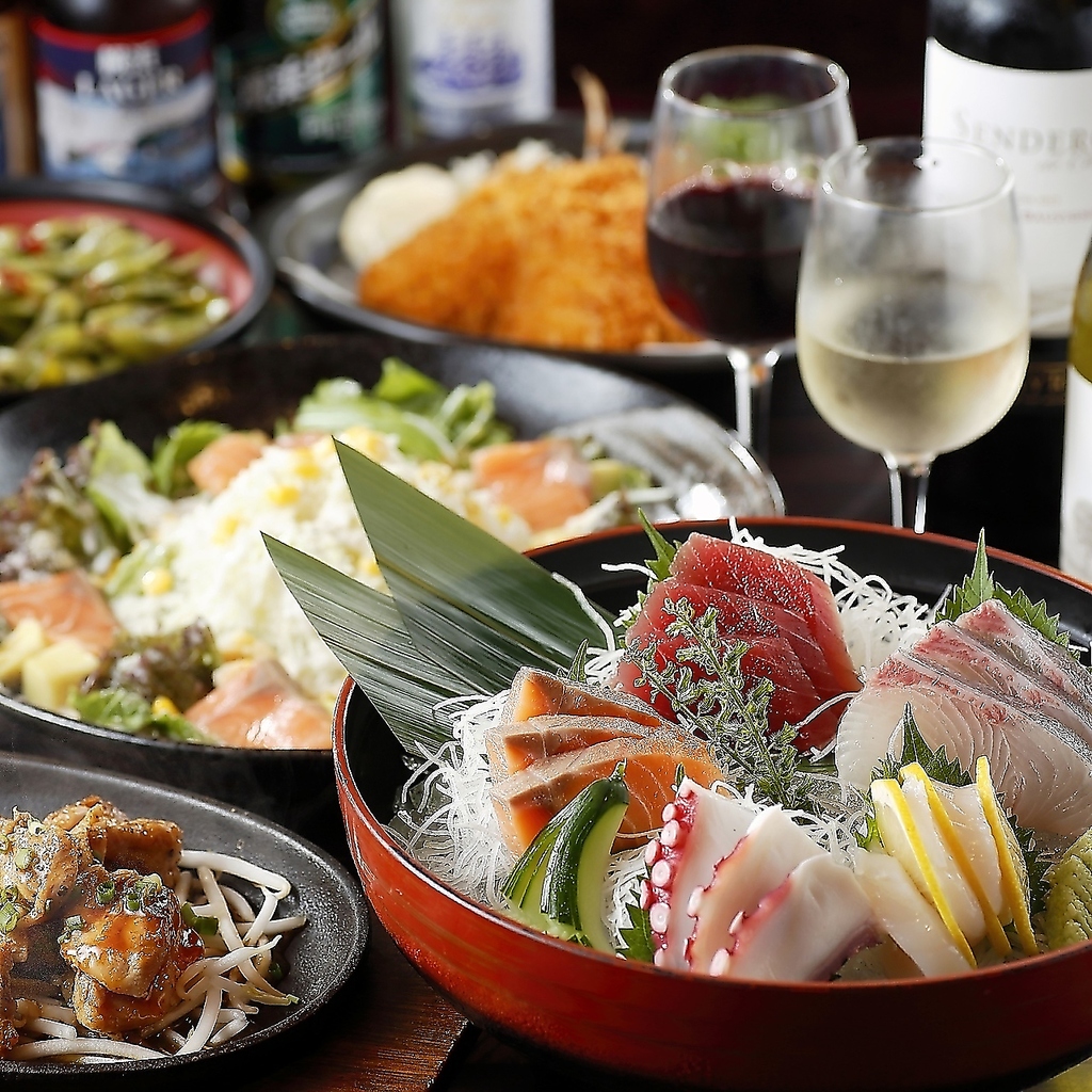 宴会コースは2時間飲み放題付き3500円～！お得に料理とお酒が楽しめます☆