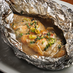 牡蠣のホイル焼き