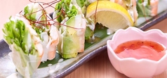 <野菜生春巻き>海老とアボカドの生春巻き