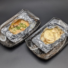 じゃがバターチーズホイル焼き/エリンギバターホイル焼き