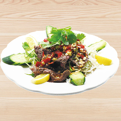 タイ風ビーフステーキ　ヌアサドゥン　Thai style beef steak