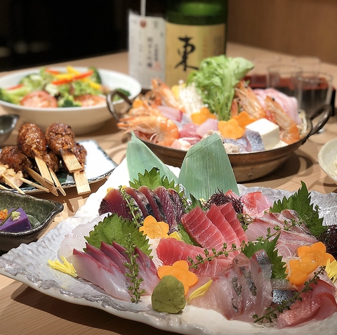 一品一品心を込めてご提供。新鮮な食材を使用したお料理はどれも絶品。