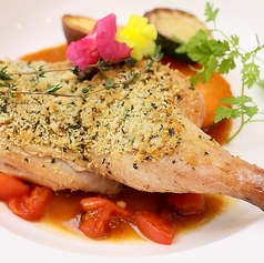 若鳥の香草パン粉焼き