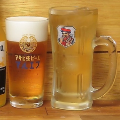 生ビール付き2時間飲み放題2,200円時間帯で1,650円