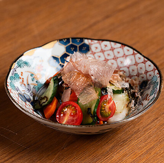 浅漬けの盛り合わせ　～靭鰹節店の鰹で～