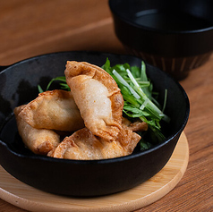 夜の名物！！　米粉の揚げ餃子