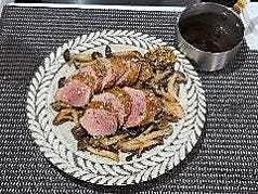 イノシシ シキンボのロースト バルサミコソース