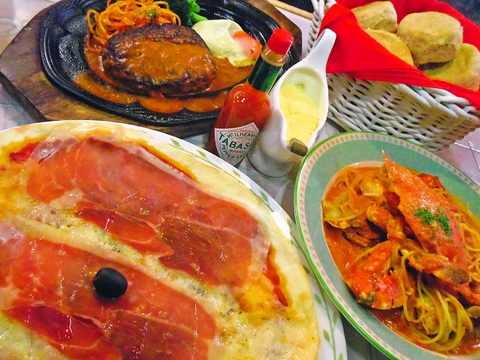 パスタとピザの専門店。種類が豊富で、リーズナブルなイタリアンをぜひ。