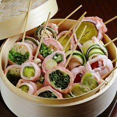 博多野菜巻き蒸籠蒸し