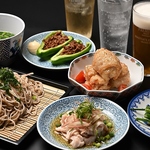コース料理5500円(税込)～豊富にご用意！ヘルシーなつまみ×蕎麦は美容意識や健康志向の方にも人気☆