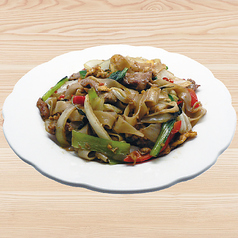 ビーフンのピリ辛炒め　パッキーマオ　Thai fried-hot rice noodle