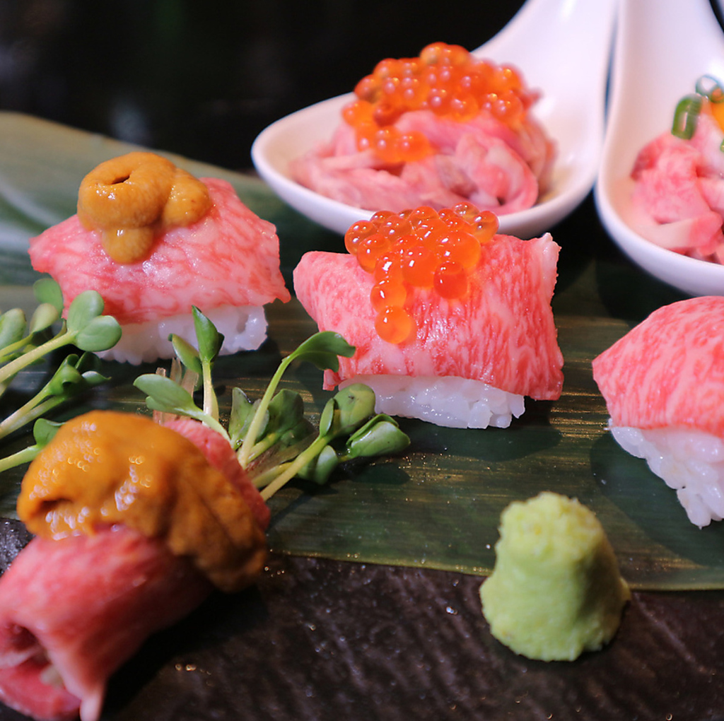 厳選和牛を鉄板焼～肉料理まで豊富にご用意しております！