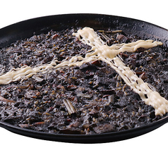 イカスミのパエリア