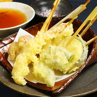 旬のサクサク天ぷらと自慢の揚げ物を満喫！