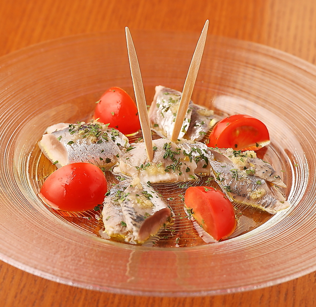 スペインバル定番！！真イワシの酢漬け