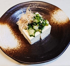 冷奴(おくら・みょうが)