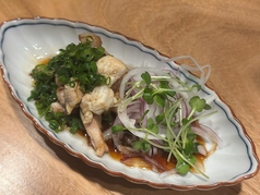 黒さつま鶏にんにく炒め