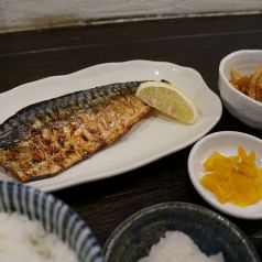 紀州備長炭干し　さば焼き定食