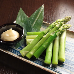 茹でアスパラ