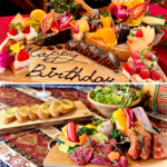 大切な人のお祝いごとにも対応可能！素敵なプレートで特別なお時間をお過ごしいただけます！