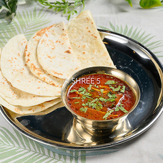 ロティー・野菜カレー