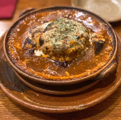 煮込みハンバークチーズ焼