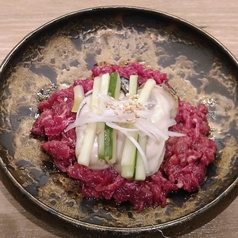 牡蠣のユッケ和え