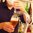 美味しいビールを飲んで頂きたいから！東風(こち)では、注ぎ方は勿論、毎日のグラス洗浄にも余念がありません。