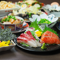 鮮度抜群！刺身盛りや海鮮逸品で味わう海の幸！