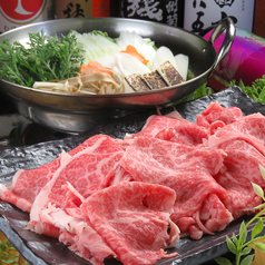 自身の逸品【A5ランク黒毛和牛】の絶品すき焼きです★