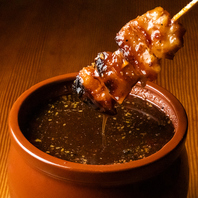 岡山県産のブランド豚を使用したやきとんをぜひ！