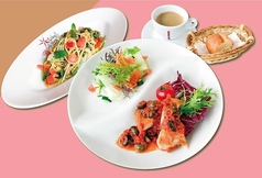 日替わりのハーフ＆ハーフランチ
