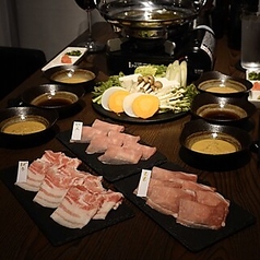 JAPAN X専門 JPしゃぶしゃぶのコース写真