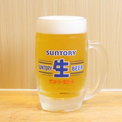 キンキンに冷えた串揚げ相性抜群の生ビール