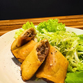 料理メニュー写真&nbsp;ラムとレンコンの春巻き (2ケ)