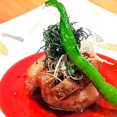 糸島豚角煮と冬大根ステーキ