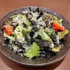 たっぷりしらすと韓国のりのサラダ