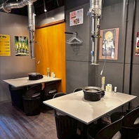 完全分煙と個室完備で幅広い層に対応