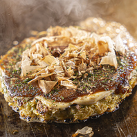 ふわふわ絶品のお好み焼き！その他一品メニューも