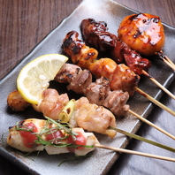 一本一本丁寧に炭火で焼き上げた串焼各種♪