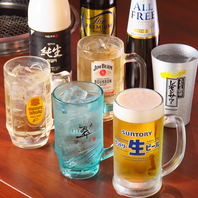 豊富な単品メニューと充実のドリンク◎