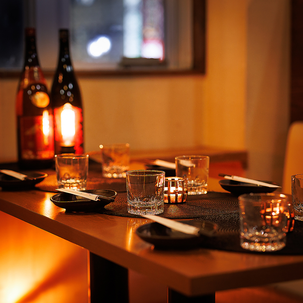 個室完備でデートや会食、様々なシーンでご利用いただけます！！