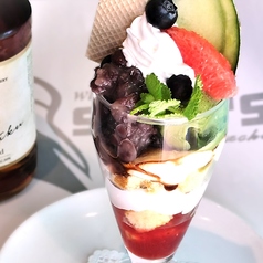 自家製あんこの和風パフェ