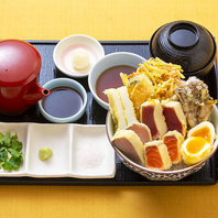 海鮮レア天丼（カツオだし付き）、おすすめです！！